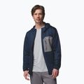 Bluza trekkingowa męska Columbia Tall Heights Hdd Grid Fleece Full Zip collegiate navy/city grey 4