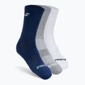Skarpety Babolat 5UA1371 3 pary white/estate blue/grey
