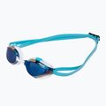 Okulary do pływania arena Python Mirror blue mirror/white/sky