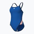 Strój pływacki jednoczęściowy damski arena Icons Super Fly Back Solid royal/navy 6