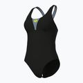 Strój pływacki jednoczęściowy damski arena Control Pro Solid black/sea foam 4
