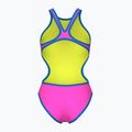 Strój pływacki jednoczęściowy damski arena One Biglogo One Piece shocking pink/blue river 2