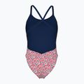 Strój pływacki jednoczęściowy damski arena Pebbles Xcriss Cross multi white/navy 2