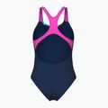 Strój pływacki jednoczęściowy damski arena Bloom Swim Pro Back Lb multi navy/navy/shocking pink 2