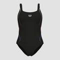 Strój pływacki jednoczęściowy damski arena Ludovica Soft Curve Back black/black multi