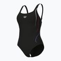 Strój pływacki jednoczęściowy damski arena Ludovica Soft Curve Back black/black multi 4