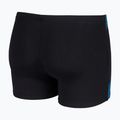 Bokserki pływackie męskie arena Graphic Swim Short black/turquoise 4