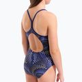 Strój kąpielowy jednoczęściowy dziecięcy arena Fireflow Lightdrop Back navy/team navy yellow 9