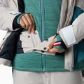 Kurtka narciarska damska Rossignol Snowdazzle Belted silver cloud 14
