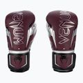 Rękawice bokserskie Venum Elite Evo burgundy/silver 2
