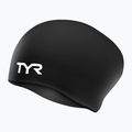 Czepek pływacki dziecięcy TYR Long Hair Wrinkle Free Silicone black