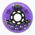 Kółka do rolek FR Skates Street Invaders Wheels 80mm/84A X4 purple/black