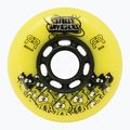 Kółka do rolek FR Skates Street Invaders Wheels 80mm/84A X4 yellow/black