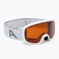 Gogle narciarskie dziecięce Alpina Piney 2.0 white matt/orange
