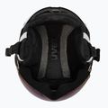 Kask narciarski dziecięcy UVEX Rocket Visor Jr white/black matt/mirror blue/smoke 5