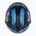 Kask narciarski dziecięcy UVEX Rocket Visor Jr blue matt/mirror blue/smoke 14