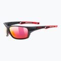 Okulary przeciwsłoneczne UVEX Sportstyle 232 P black matt red/polavision mirror red 5