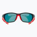Okulary przeciwsłoneczne UVEX Sportstyle 232 P black matt red/polavision mirror red 8