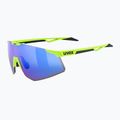Okulary przeciwsłoneczne UVEX Pace Perform CV yellow matt/mirror blue