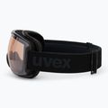 Gogle narciarskie UVEX Downhill 2100 V black shiny/mirror silver clear 4