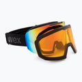 Gogle narciarskie UVEX Evidnt Attract V + case black matt/mirror rainbow clear/yellow