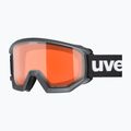 Gogle narciarskie UVEX Athletic LGL black matt/orange/clear 5