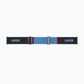 Gogle narciarskie Uvex Lace Attract FM black matt/mirror blue 10