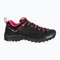 Buty podejściowe damskie Salewa Wildfire Leather GTX black/fluo coral 9