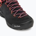 Buty podejściowe damskie Salewa Wildfire Leather GTX black/fluo coral 7