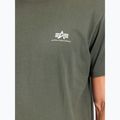 Koszulka męska Alpha Industries Basic Small Logo dark olive 8