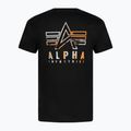 Koszulka męska Alpha Industries Camo Logo Puff Print BP black 2