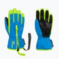 Rękawice narciarskie dziecięce Reusch Ben brilliant blue/safety yel