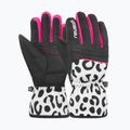 Rękawice narciarskie dziecięce Reusch Alan Junior white/grey leopard 2