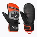Rękawice narciarskie dziecięce Reusch Worldcup Warrior Prime R-Tex XT Mitten black/silver/fluo red