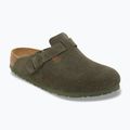 Klapki BIRKENSTOCK Boston Suede Leather Regular thyme 8