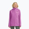 Kurtka przeciwdeszczowa damska Jack Wolfskin Trailtime 2L foxglove