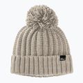 Czapka zimowa damska Jack Wolfskin Highloft Knit dusty grey