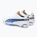 Buty piłkarskie męskie PUMA King Ultimate FG/AG puma white/puma black/blue glimmer/ultra orange 3