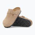 Klapki BIRKENSTOCK Boston Suede Leather sandcastle 12