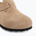 Klapki BIRKENSTOCK Boston Suede Leather sandcastle 7