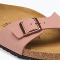 Klapki damskie BIRKENSTOCK Madrid Birkibuc Narrow pink clay 13