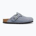 Klapki BIRKENSTOCK Boston Suede Leather stone blue 9