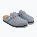 Klapki BIRKENSTOCK Boston Suede Leather stone blue 10