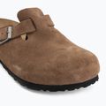 Klapki BIRKENSTOCK Boston Suede Leather Regular dark tea 7