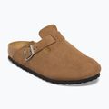 Klapki BIRKENSTOCK Boston Suede Leather Regular dark tea 8