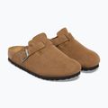 Klapki BIRKENSTOCK Boston Suede Leather Regular dark tea 10
