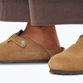 Klapki BIRKENSTOCK Boston Suede Leather Regular dark tea 15