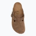 Klapki BIRKENSTOCK Boston Suede Leather dark tea 5