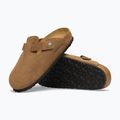 Klapki BIRKENSTOCK Boston Suede Leather dark tea 12