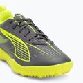 Buty piłkarskie dziecięce PUMA Ultra 5 Play TT Jr matte aged silver/yellow alert/puma aged silver 7